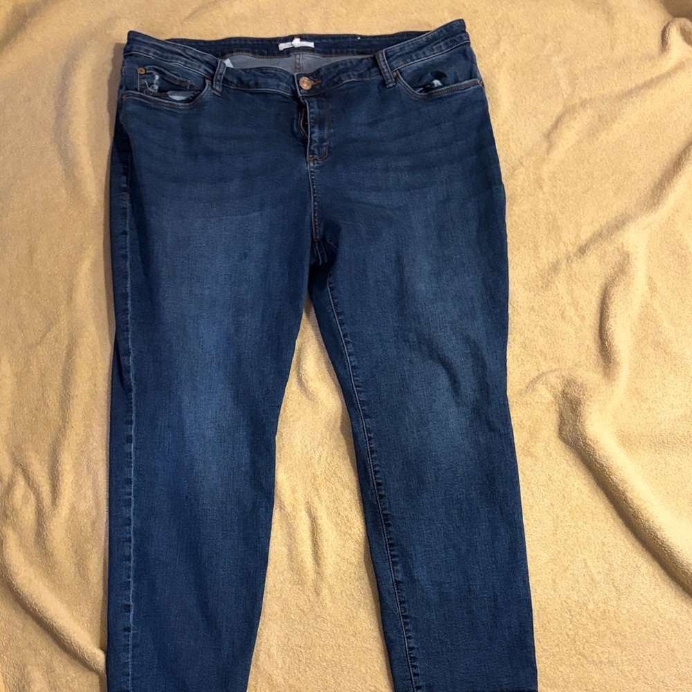 STS Blue Dark Wash Straight Leg Jeans